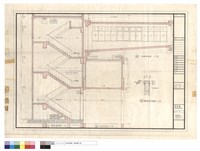 藏品(樓梯剖面圖、天橋剖面圖、天橋縱剖面、樓梯扶手詳圖)的圖片