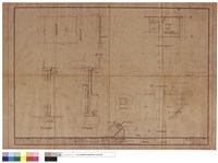 藏品(推拉門立面、剖面詳圖、平面詳圖、X光機基礎台平面、控制室觀察窗)的圖片