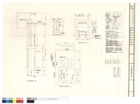 藏品(升降路斷面圖、機械式留孔位置圖、乘場門預留孔圖、升降路平面圖)的圖片