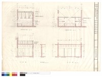 藏品(B棟寢室、浴廁、平面、剖面圖)的圖片
