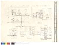 藏品(SWA-80過濾機平面圖、配電控制系統示意、設備規格表、過濾機房平面配置圖、