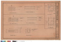 藏品(鋪紅色瓦質地磚平面圖，鋪紅色瓦質地磚剖面詳細圖， 鋪花崗石片平面圖，鋪花崗石片剖面詳細圖，明溝排水平面圖，明溝排水剖面圖)的圖片