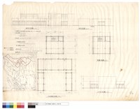 藏品(南向立面圖、地面層平面圖、西向立面圖、貳層平面圖、北向立面圖)的圖片