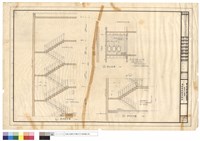 藏品(樓梯剖面圖、廁所立面圖)的圖片
