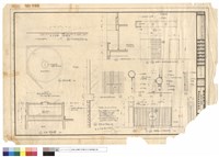 藏品(洗石子面垂直畫線大樣、水箱平面圖、水箱剖面圖、外墻水平畫線大樣、三樓背向陽台剖面、文件庫入口鐵柵門及中華雙面鋁板門、左包車道入口3M鐵空花門)的圖片