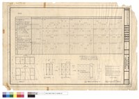 藏品(粉刷表、防火鐵門、地下室防火鐵門、圍墻及加強柱立面平面、地下室採光罩下防盜鐵柵)的圖片