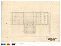 藏品(正殿、拜殿、廂房、過水、屋架反射平面圖)的圖片