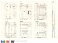 藏品(立面圖、DORIC柱頭立面圖、DORIC柱礎與柱基立面圖、IONIC柱秩序、IONIC柱頭與托樑、IONIC柱礎與柱基)的圖片