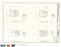 藏品(A戶型一層、二層、三層及屋頂結構平面圖)的圖片