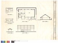 藏品(公共廁所、餐飲中心剖、立、平面圖)的圖片