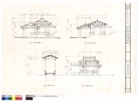 藏品(橋廊剖面及水榭五剖立面圖)的圖片