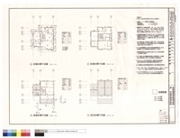 藏品(B戶型壹層、貳層、參層及屋頂結構平面圖)的圖片