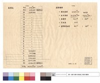 藏品(面積表、建築概要)的圖片