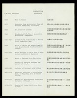 藏品(BIOGRAPHICAL CHRONOLOGY-1)的圖片