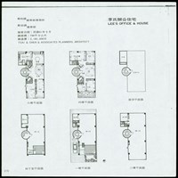 藏品(地下室平面圖/一樓平面圖/二樓平面圖/三樓平面圖/四樓平面圖/屋頂平面圖)的圖片