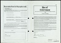 藏品((Reservation Form))的圖片