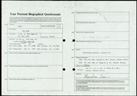 藏品((Biographical Questionnair))的圖片