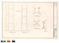 藏品(正向立面圖　側向立面圖　AA剖面圖　B-B剖面圖　詳圖)的圖片