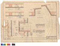 藏品(平面圖(上部)　平面圖(下部)　剖面　平面圖(廂座部分)　木格條詳細圖)的圖片