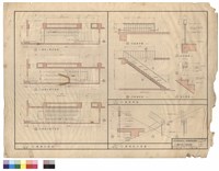 藏品(C樓梯平面圖　H樓梯詳圖　C樓梯扶手詳圖)的圖片