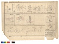 藏品(衛生設備裝置高度詳細圖   地板落水詳圖   清除口詳圖   通氣立管穿越屋頂泛水詳圖   管子吊架及掛勾詳細圖   鑄鐵汙水管轉向連結詳細圖)的圖片