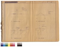 藏品(避雷銅帶固定平面詳圖   避雷弧形銅帶側面圖   避雷銅帶固定剖面詳圖   屋頂女兒牆剖面圖)的圖片