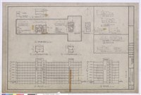 藏品(1、縱橫剖面圖 2、屋頂屋塔平面圖 3、屋頂突出物立面圖)的圖片