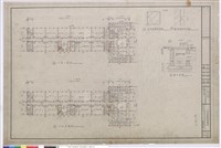 藏品(1、四層平面圖 2、五層平面圖 3、柱切角及牆分割線標準詳圖 4、陰井詳圖)的圖片