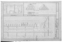 藏品(空心紅磚牆補強筋構造圖、男女廁立面圖、牆剖面圖)的圖片