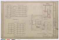 藏品(屋頂平面圖、縱橫斷面圖、丙梯剖面圖)的圖片
