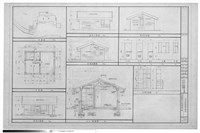 藏品(一、門房平面圖 二、各向立面圖及詳圖)的圖片