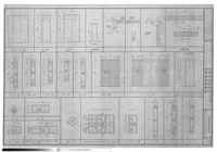 藏品(1、木窗立面圖 2、木門立面圖)的圖片