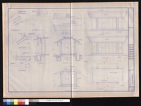藏品(正立面、背立面、平面、屋頂平面、剖面、側立面、山牆立面、剖面、屋簷詳、 屋脊標準圖、屋脊標準圖)的圖片