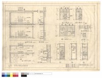 藏品(壁爐及衣櫥立面、剖面詳圖)的圖片
