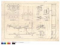 藏品(平面詳圖、正立面詳圖(頂部)、正面雨棚剖面圖、正立面詳圖、詳圖、剖面圖、雨棚接詳圖、剖面詳圖)的圖片