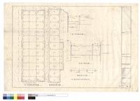 藏品(地下室間挖支橕平面圖、基礎間挖支橕平面圖、地下室支橕剖面圖、基礎支橕剖面圖、鋼軌排列詳圖)的圖片