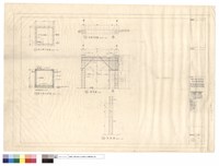 藏品(貯水槽平面及剖面配筋圖、拱樑平面及剖面配筋圖)的圖片