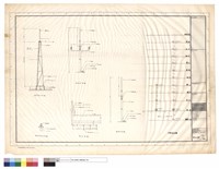 藏品(避雷針立面圖、避雷針座平面圖、避雷針詳圖、接地詳圖、電話昇位圖)的圖片