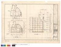 藏品(四層平面圖、剖面圖、剖面索引圖)的圖片