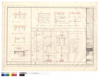藏品(洗臉台詳細圖、浴廁平頂詳圖、廁所木隔間詳圖)的圖片