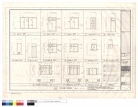 藏品(門窗立面圖、門窗數量表)的圖片