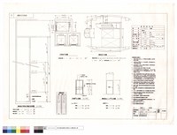 藏品(機械室升降路及機坑剖面圖,乘場門立面圖,機械室出入口門立面圖,升降路及機械室平面圖)的圖片