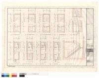 藏品(主樓梯、電梯平面詳圖、太平梯、浴廁平面、剖面圖)的圖片