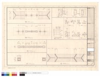 藏品(平面、詳圖、柱詳圖、側立面、屋頂平面)的圖片