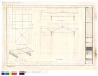 藏品(F.R.P.屋面及構架平面詳圖、F.R.P.屋面構架示意圖、剖面詳圖)的圖片