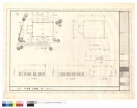 藏品(東,南,西,北立面圖,一層平面圖)的圖片