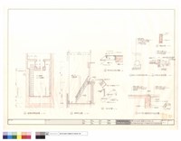 藏品(避難爬梯及樓梯剖面圖、地下室外牆與道路、高壓水泥涵管、路緣石剖面)的圖片