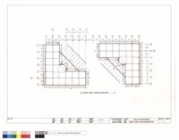 藏品(屋突壹層,屋突貳層PC帷幕牆分割平面及鐵件位置圖)的圖片