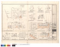 藏品(成功堂牆面裝修材料立面、詳圖、舞台楓木地板詳圖)的圖片