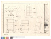 藏品((35)儀器儲存櫃詳圖,(39)微電腦桌詳圖,(40)終端機桌詳圖,(41)(42)(45)詳圖)的圖片